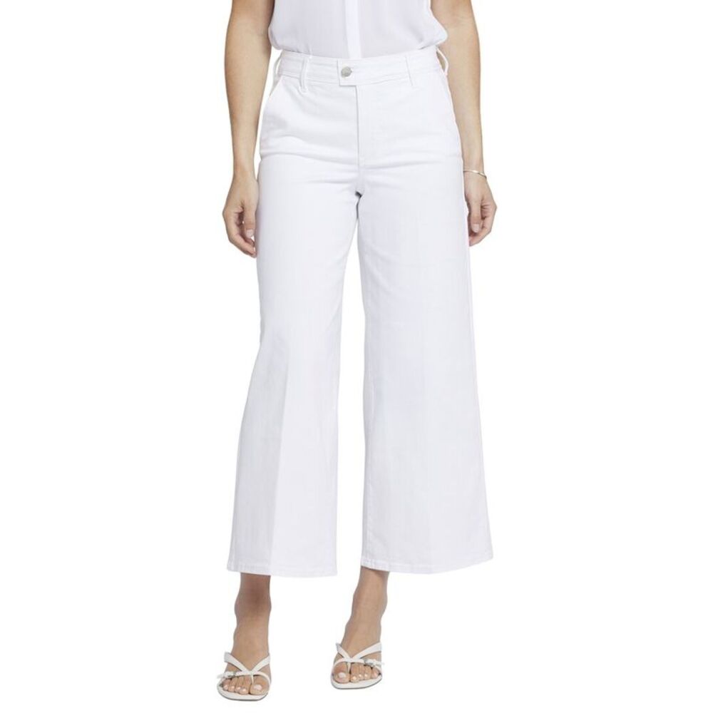 Nydj Womens  Mona Wide Leg Jean, White